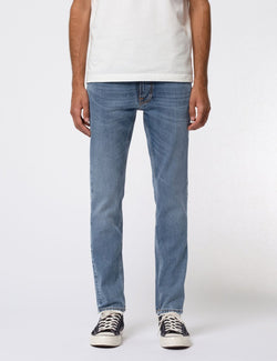 Nudie Jeans Lean Dean (Slim Tapered) - Lost Orange Blue