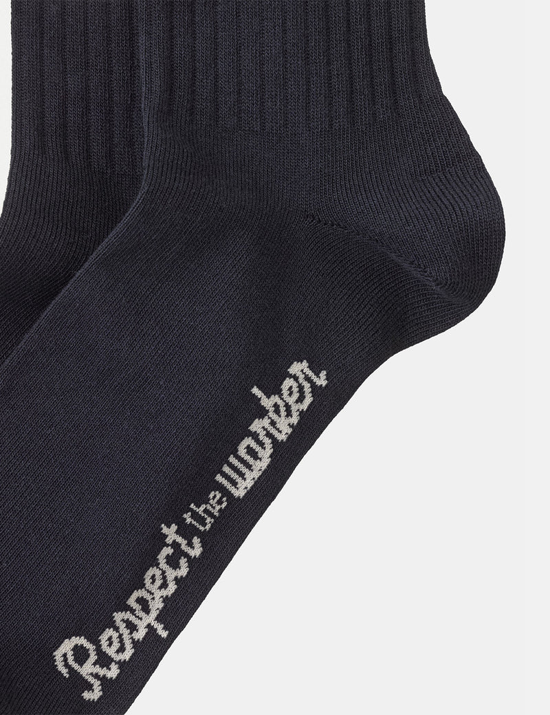 Nudie Amundsson Low RTW Socks - Navy Blue