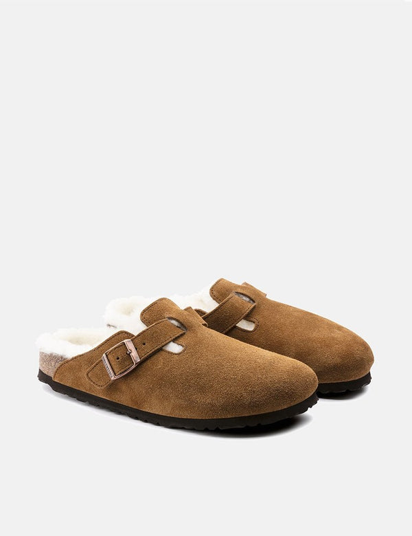 Birkenstock Boston Lammfell (normal) - Mink