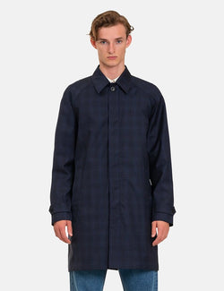 Norse Projects Svalbard 3 Layer Technical Wool Coat - Navy Blue