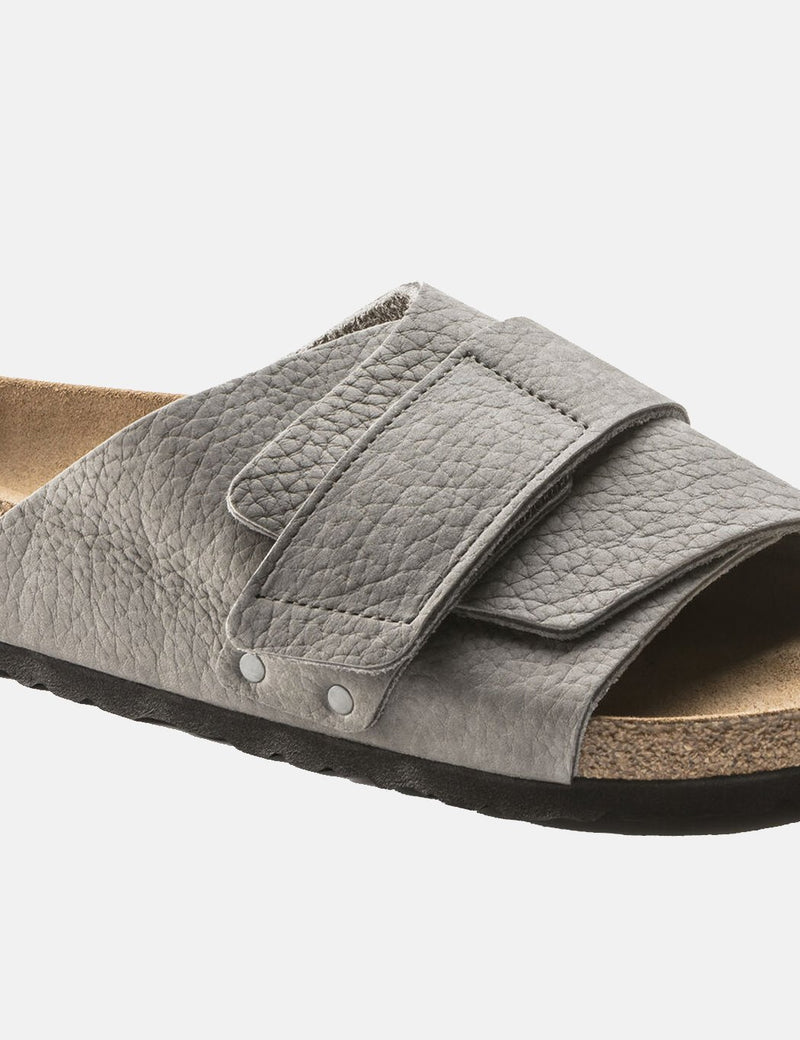 Birkenstock Kyoto Nubuck (Regular, Soft Footbed) - Desert Buck Whale Gray