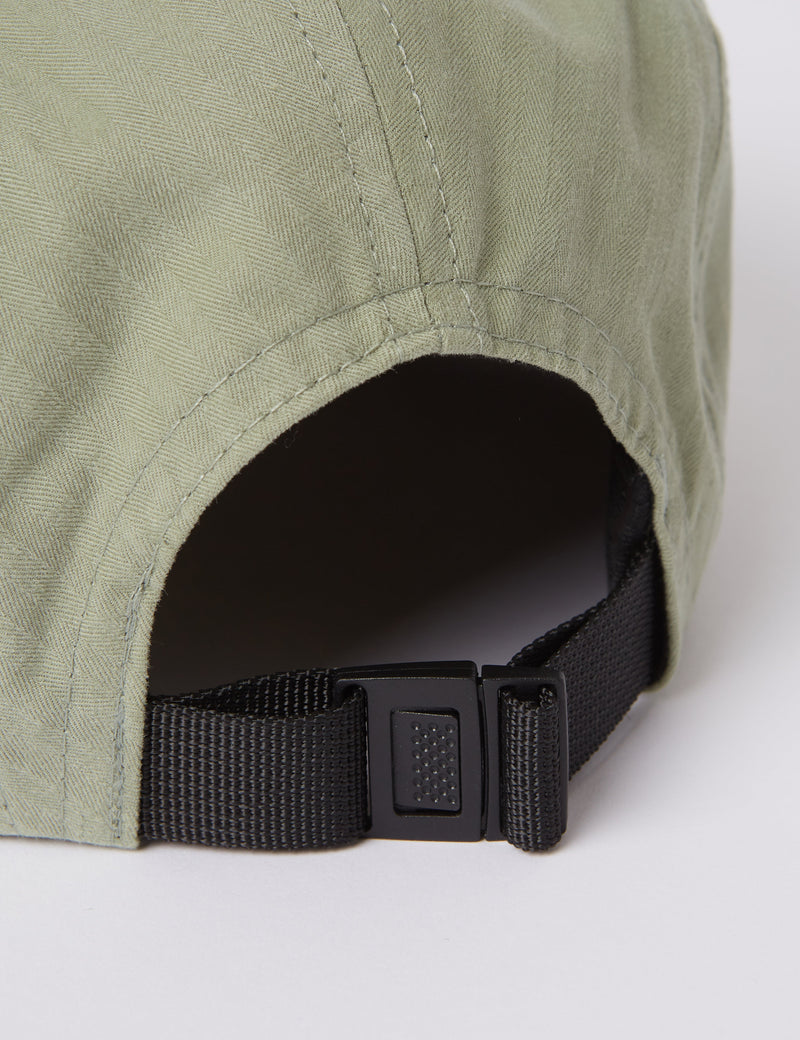 Bhode 5-Panel Cap (Herringbone) - Seaweed Green