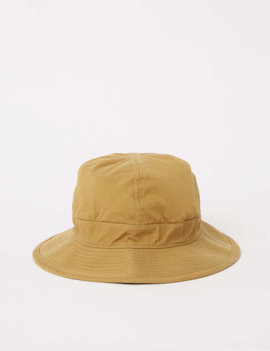 1960s Wide Brim Khaki Cotton Sun Hat 