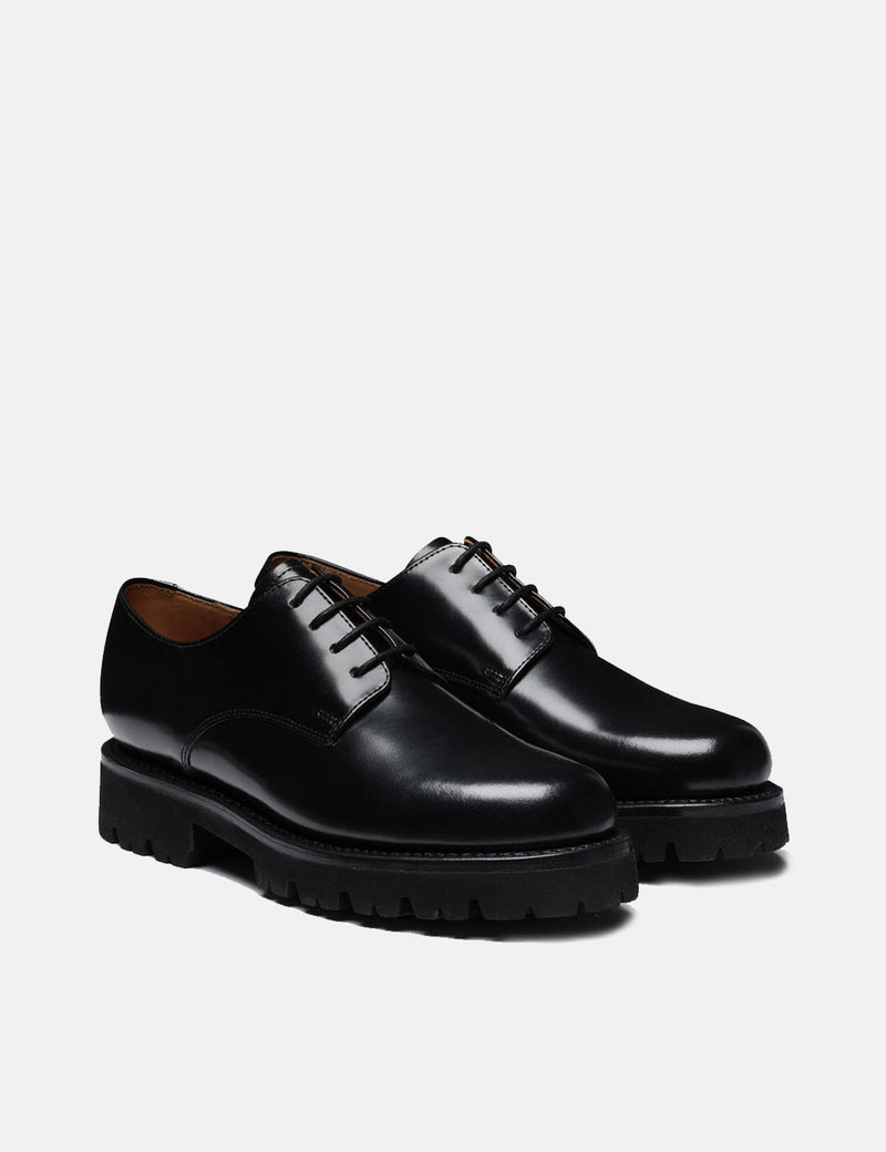 Womens Grenson Evie Derby Shoes (Hi-Shine) - Black I Article.