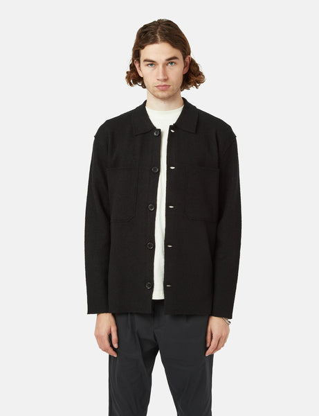 NN07 Jonas Overshirt (Merino Wool) - Black I Article.