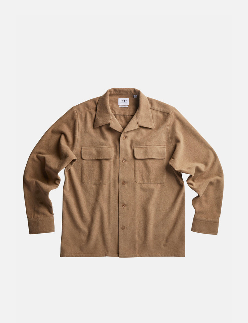 NN07 Daniel Shirt - Camel Brown