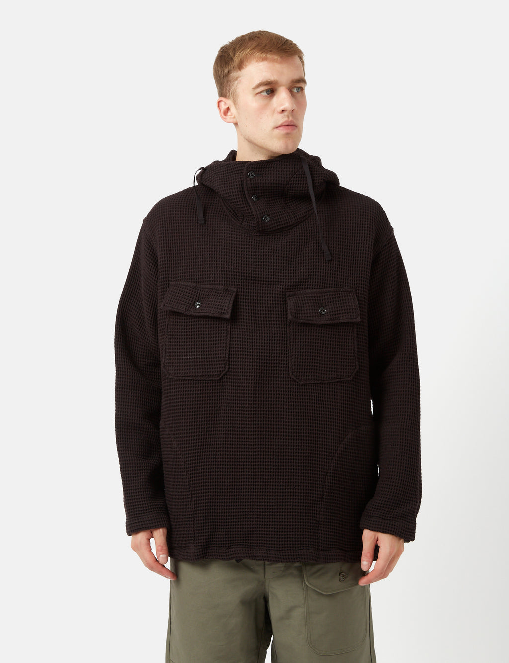 Engineered Garments Cagoule Jacket (Waffle) - Black I Article.