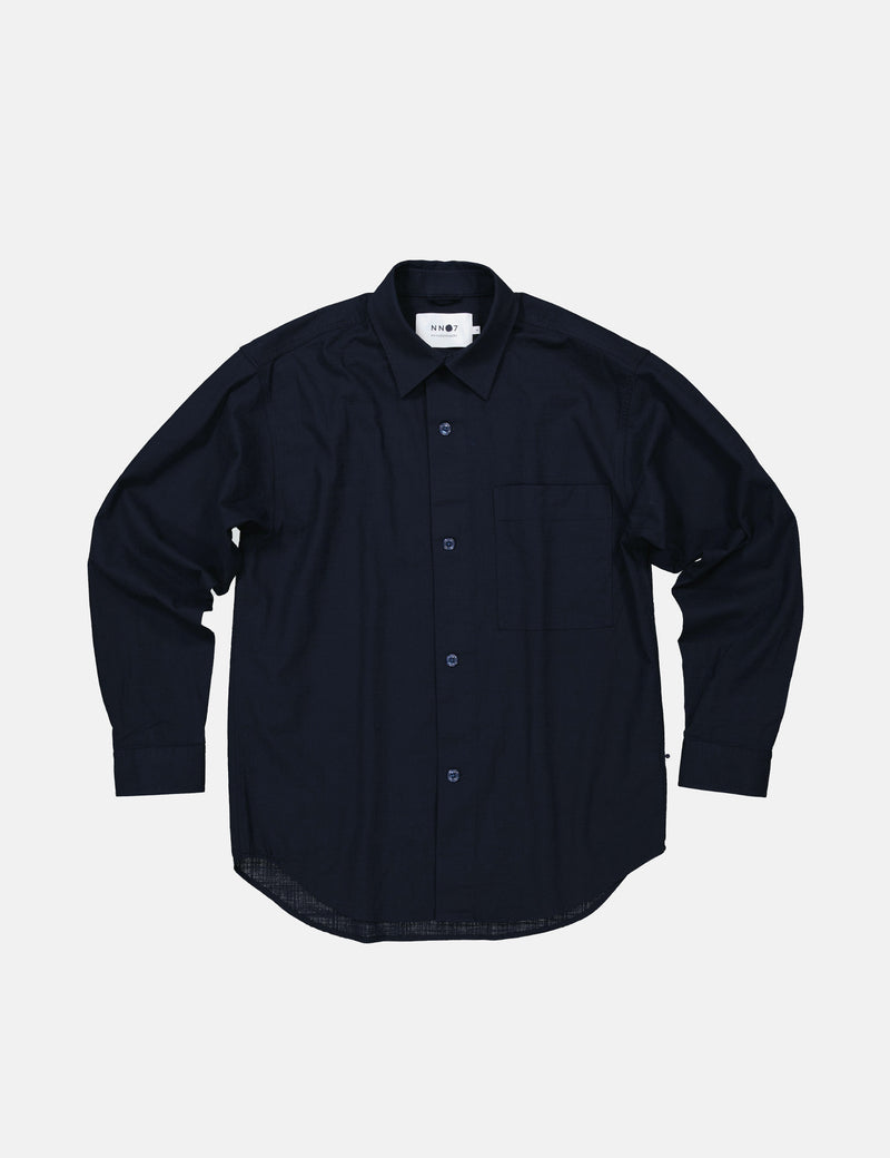 NN07 Adwin Shirt - Navy Blue