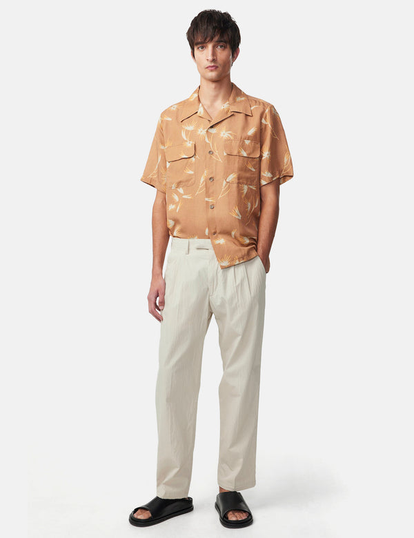 NN07 Daniel Short Sleeve Shirt - Tan Brown