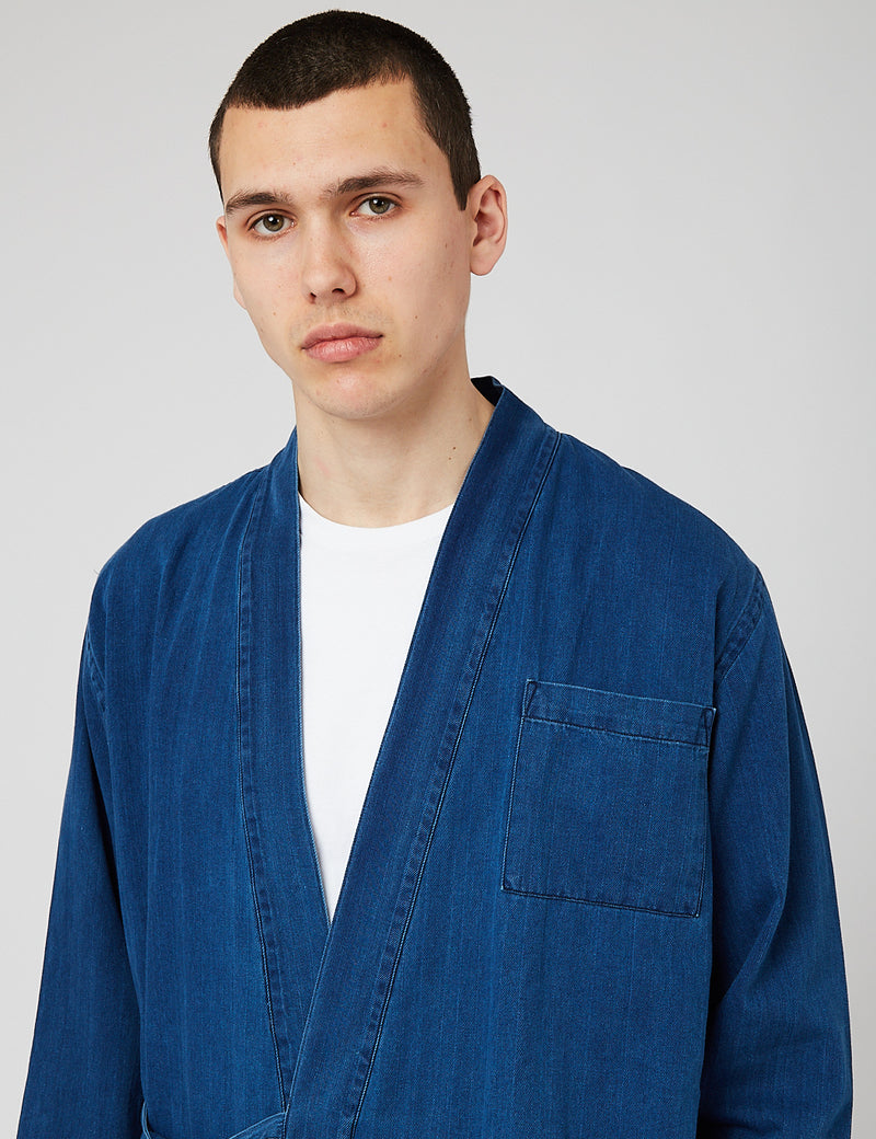 Veste de travail Universal Works Kyoto - Washed Indigo