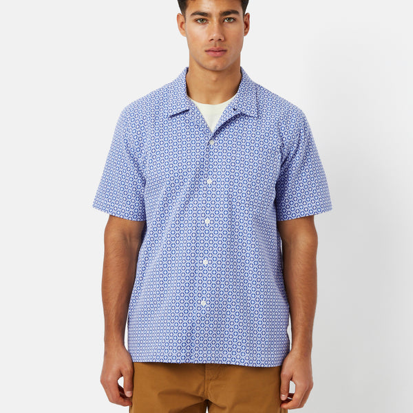 Universal Works Road Shirt (Summer Check) - Blue I Article.