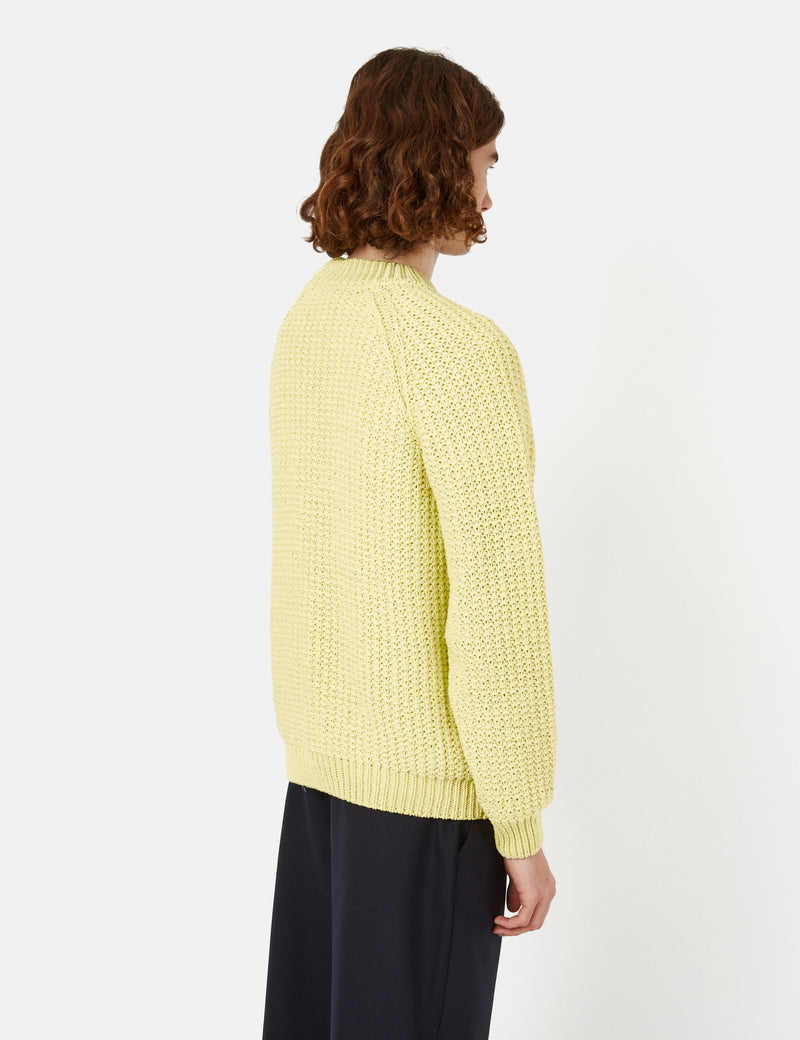 Sunflower Tape Knit Sweatshirt - Faded Yellow