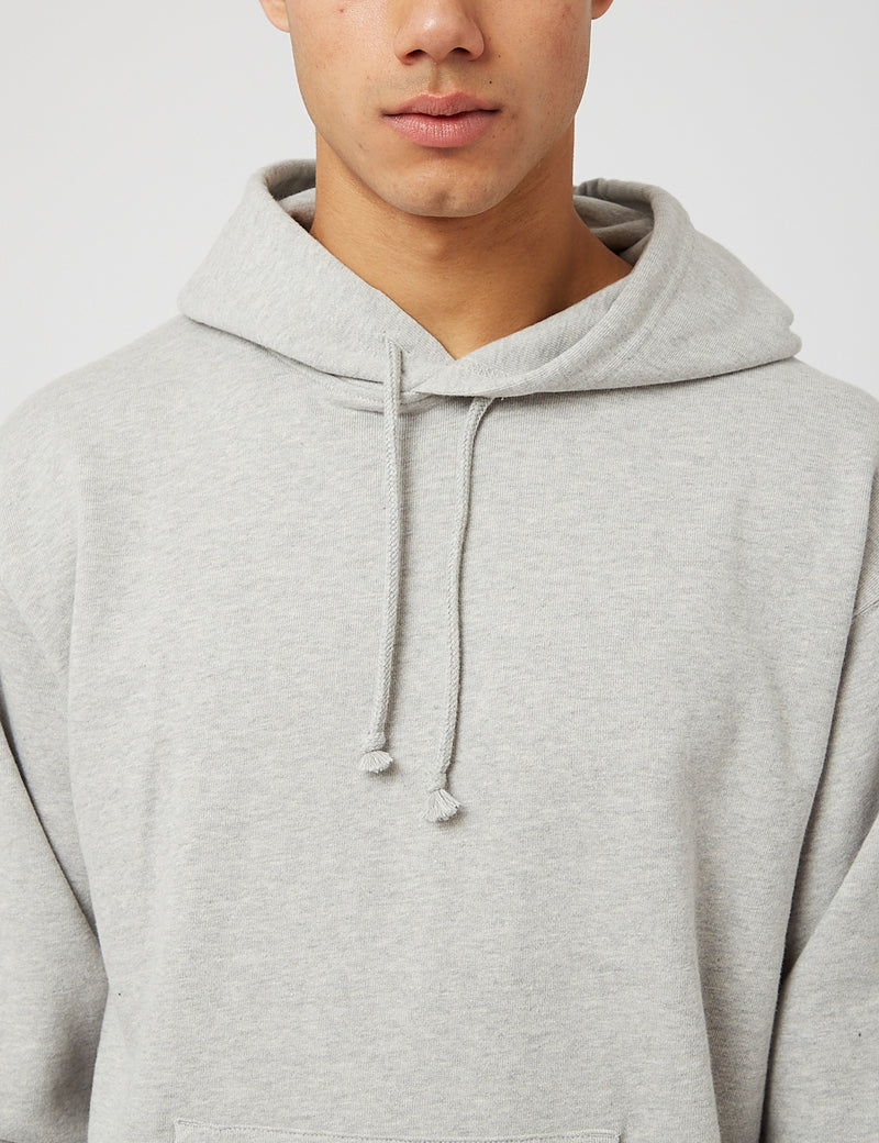 Beams Plus Hooded Sweatshirt - Heather Grey I Article.