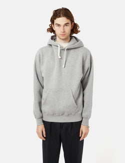 Beams Plus Pullover Hooded Sweatshirt - Heather Grey