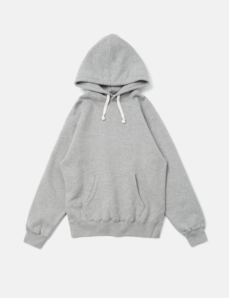 Beams Plus Pullover Hooded Sweatshirt - Heather Grey