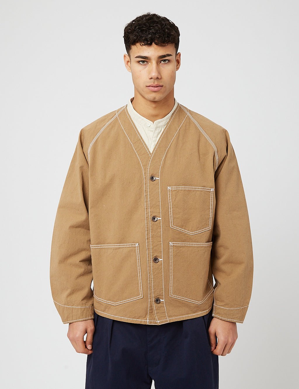 Beams Plus Engineer Jacket (Twill) - Light Brown I Article.