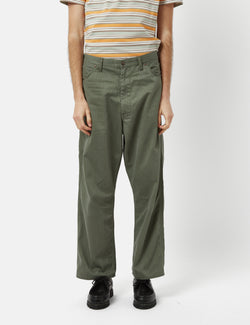 Beams Plus Painter Pants (Supima Herringbone) - Olive Green I Article.