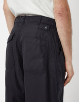 BEAMS PLUS 1Pleat Baker 80/3 Back Satin Pants / Navy – Livestock