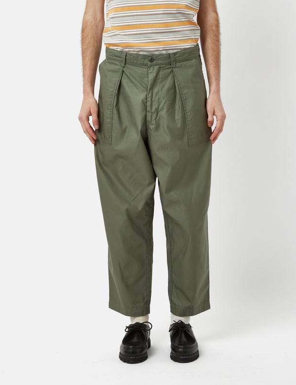 Beams Plus Fatigue Pant (Cotton Satin) - Sage Green