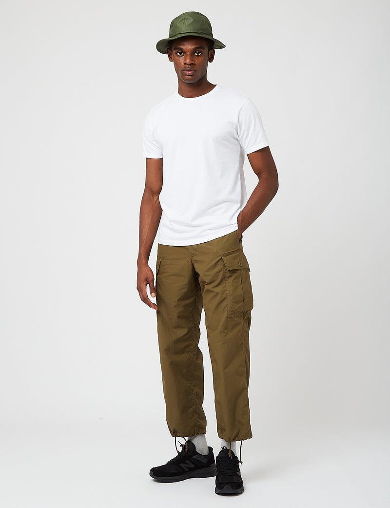 MIL Utility Trousers Olive Green by Beams Plus