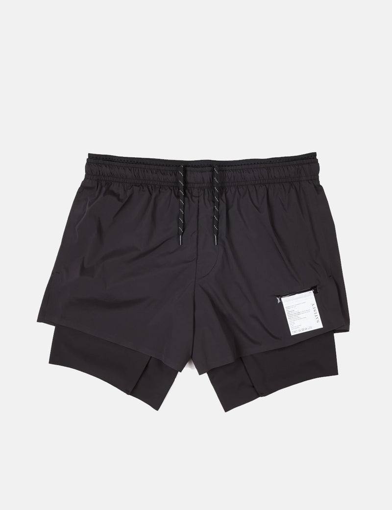 Satisfy Running Techsilk 8 Shorts (Seide) - Schwarz