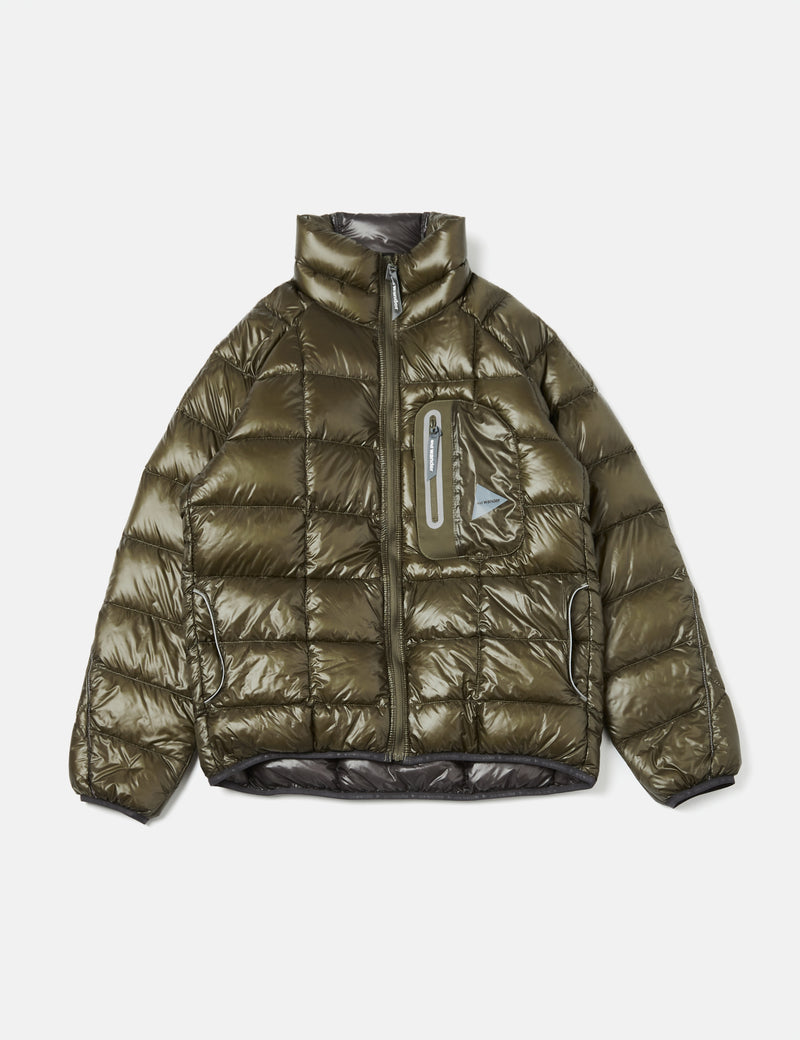 And Wander Diamond Stitch Down Jacket - Khaki Brown I Article.