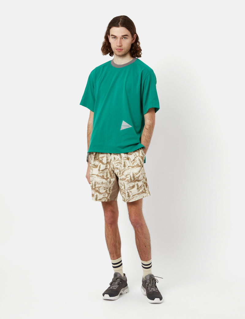 Shorts imprimés And Wander In The Mountain - Beige