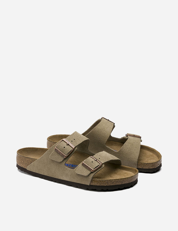 Birkenstock Arizona Sandalen Wildleder (Regular) - Taupe Brown