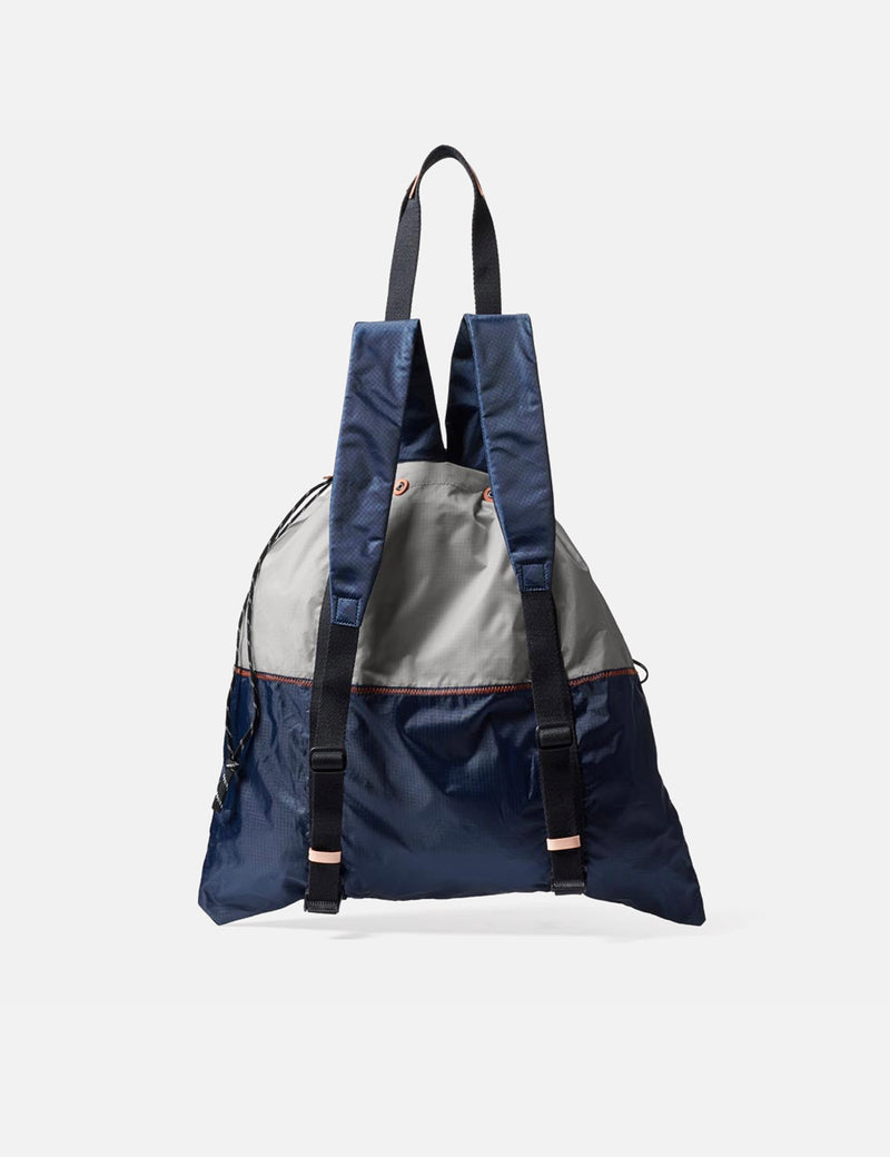 Ally Capellino Harvey Rucksack mit Kordelzug - Marineblau/Grau