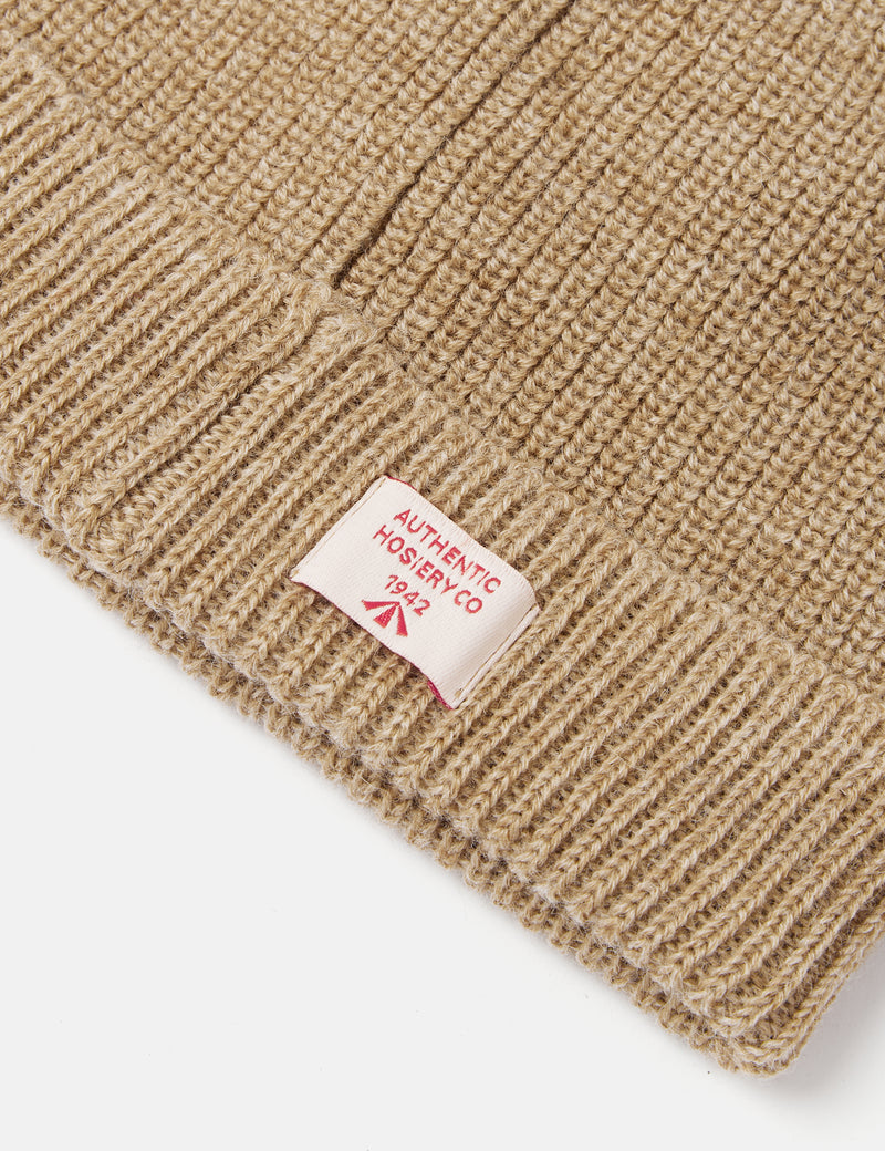 Nigel Cabourn Solid Beanie - Tan