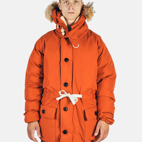 Nigel Cabourn Everest Parka - Vintage Orange I Article.