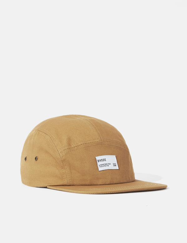 Bhode 5-Panel Cap (Baumwoll-Twill) - Khaki