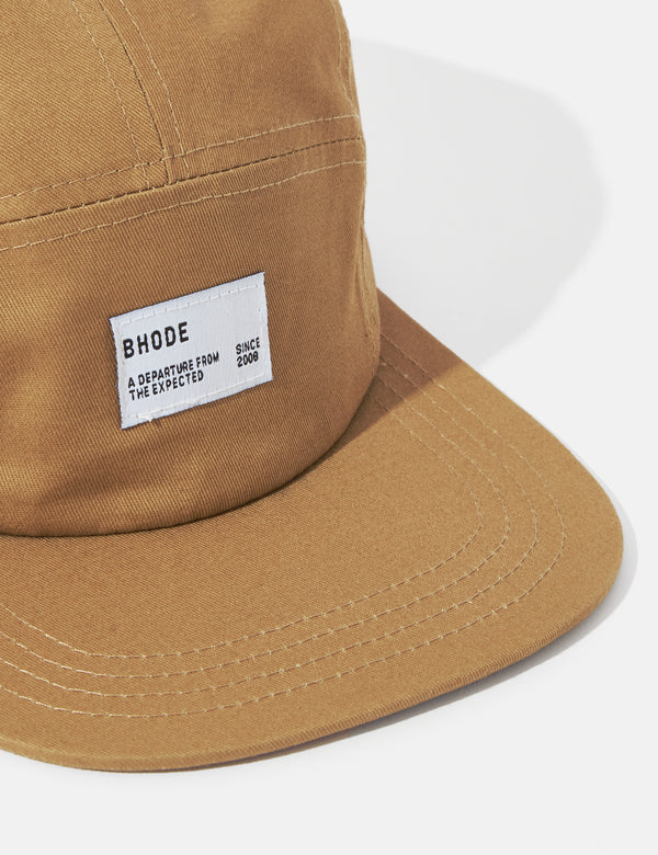 Bhode 5-Panel Cap (Baumwoll-Twill) - Khaki