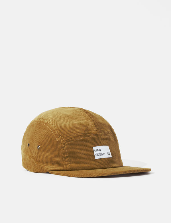 Bhode 5-Panel-Kappe (Kordel) - Camel