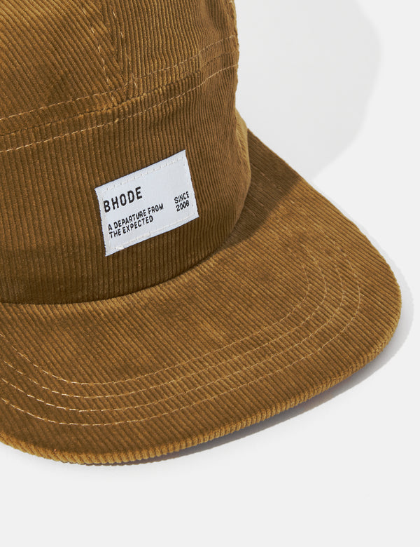 Bhode 5-Panel-Kappe (Kordel) - Camel