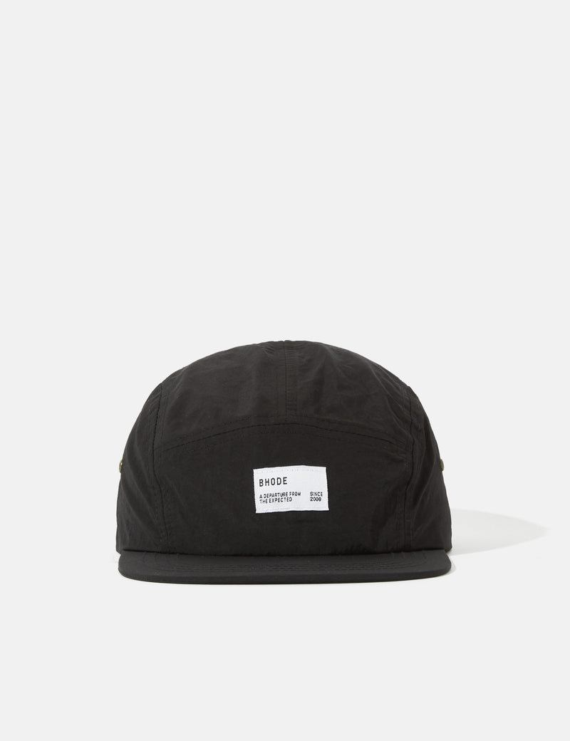 Bhode 5-Panel Cap (Nylon) - Black