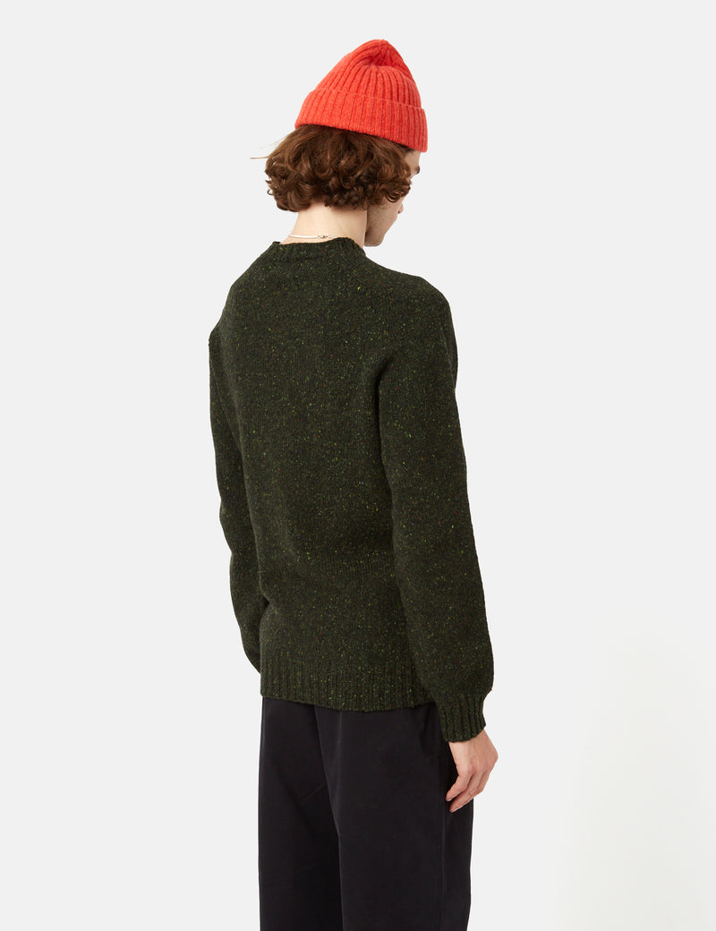 Bhode Lambswool Donegal Jumper (Made in Scotland) - Harris Green