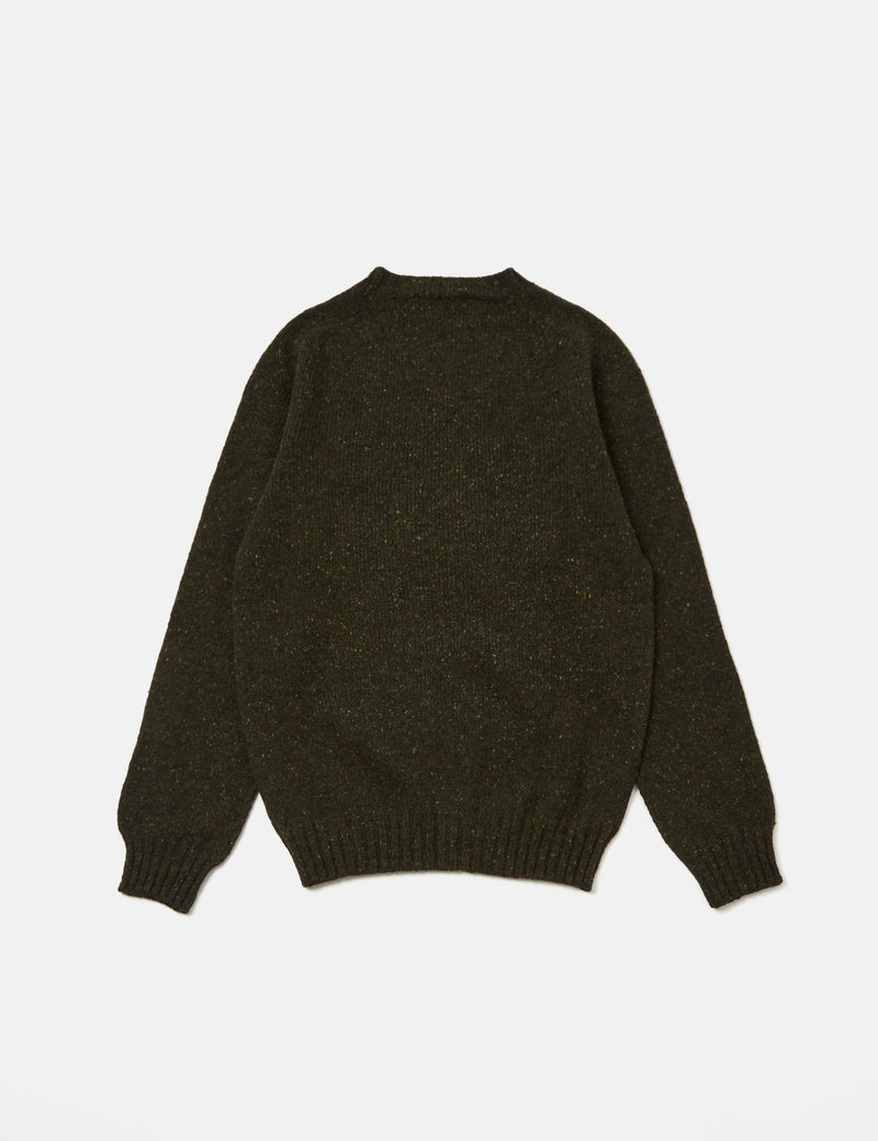 Bhode Lambswool Donegal Jumper (Made in Scotland) - Harris Green