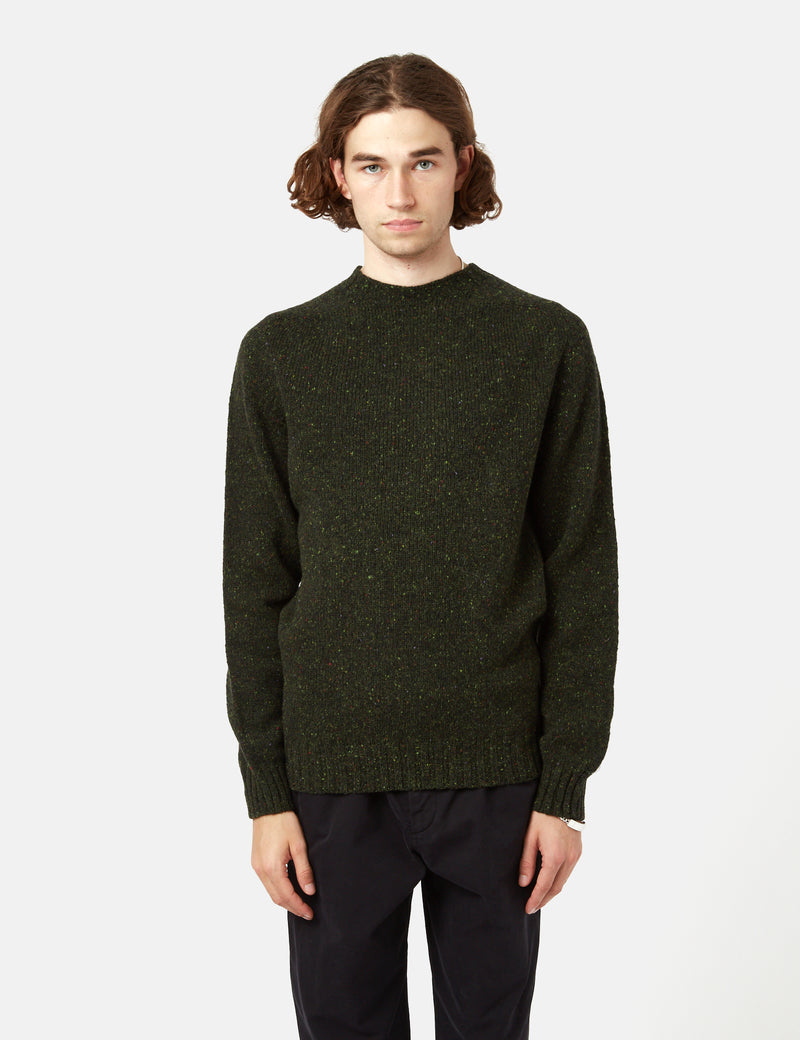 Bhode Lambswool Donegal Jumper (Made in Scotland) - Harris Green