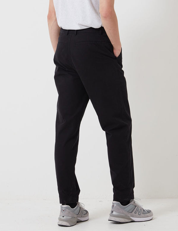 Pantalon Bhode Everyday (Relaxed, Cropped Leg) - Noir