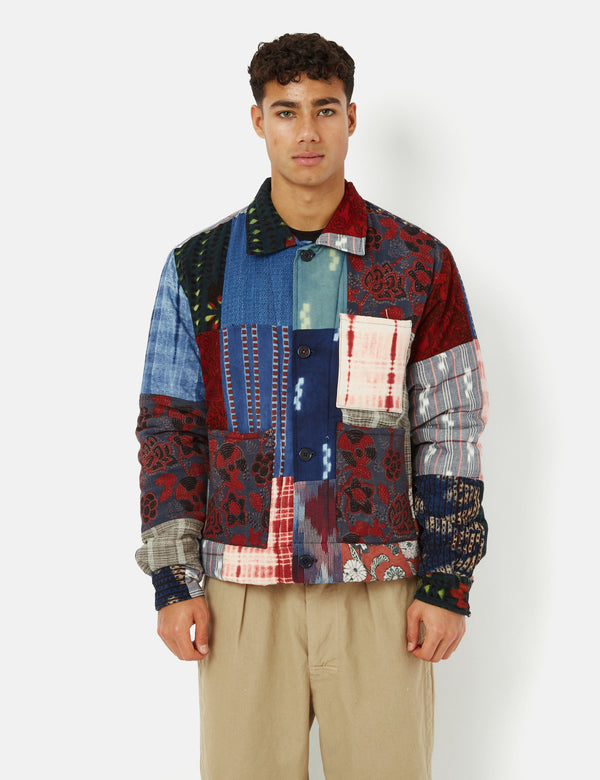 Kardo Bodhi Jacket (Kardo Patchwork) - White/Orange/Blue