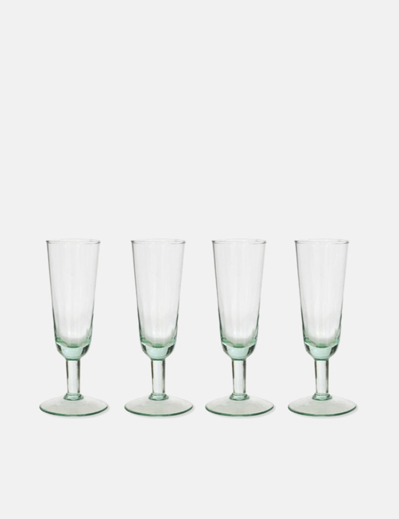 Garden Trading Broadwell Champagne Glass Flutes (Set of 4) - Clear