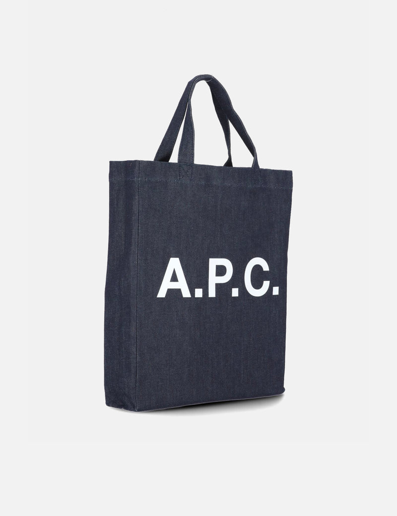 A.P.C. Lou Mini Anses Tote Bag - Indigo Blue I Article.