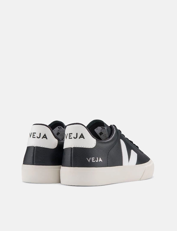 Womens Veja Campo Trainers (Chrome Free) - Black/White