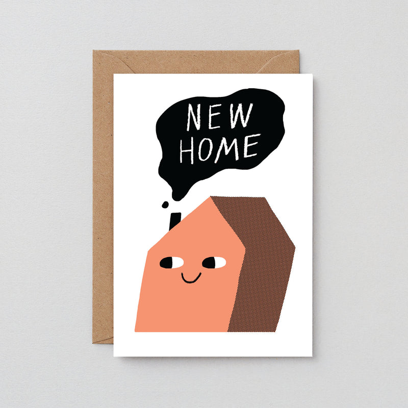 Wrap Magazine New Home Card  - White