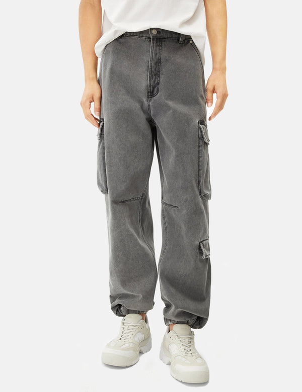 Kenzo Denim Cargohose - Mittelgrau