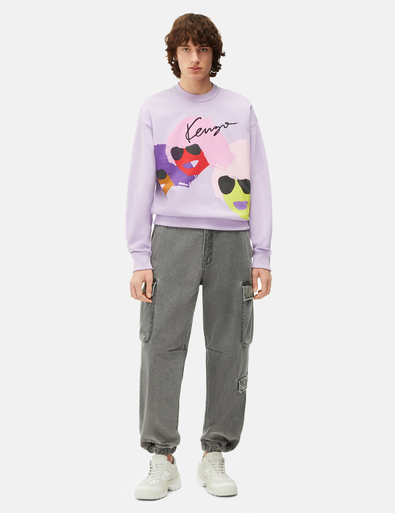 Kenzo Graphic Oversized Sweatshirt - Wisteria