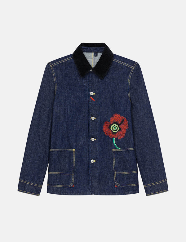 Kenzo 'Poppy' Workwear Jeansjacke - Tintenblau