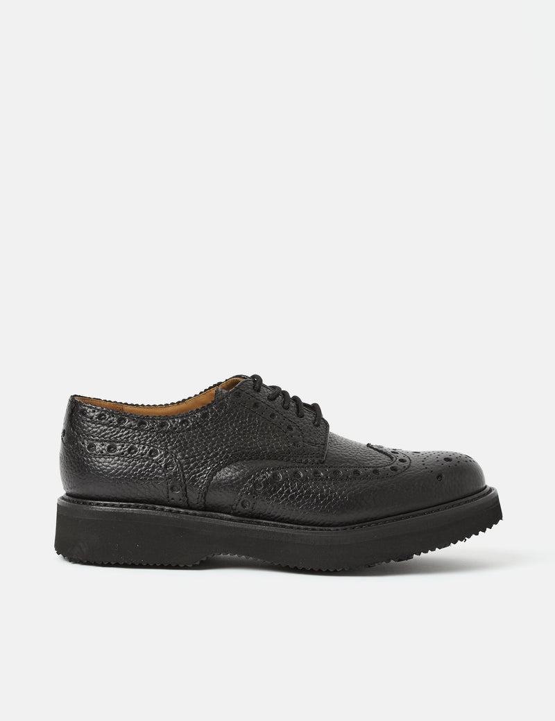 Grenson Archie Brogue (Natural Grain Leather) - Black I Article.