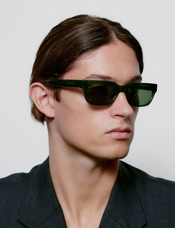 A. Kjaerbede Bror Sunglasses - Dark Green Transparent